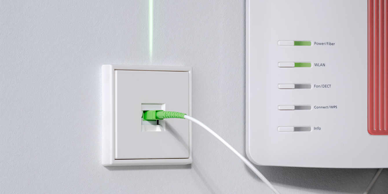 Die neuen Glasfaser-Anschlussdosen bei DA Elektrobau in Rodgau